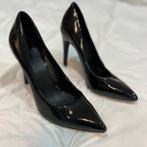 Black Patent Classic Pump Pointy Toe Heels